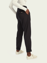 Load image into Gallery viewer, Black tailored regular length high waist pants