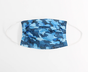 Unisex Blue Camouflage Face Covering - QTY 3 for £10