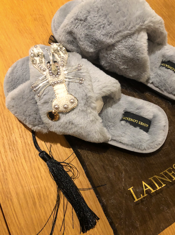 Crystal lobster fluffy 2025 slippers