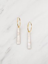 Load image into Gallery viewer, Tassel Hoops in Mother of Pearl