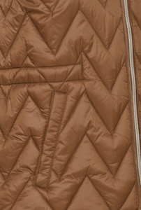 Gold Brown Padded Gilet