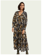 Load image into Gallery viewer, Printed maxi cloud dress