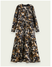 Load image into Gallery viewer, Printed maxi cloud dress