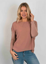 Load image into Gallery viewer, Abi Dusty pink jersey sleeve and crepe top