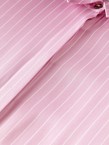 Pale pink stripe regular fit blouse