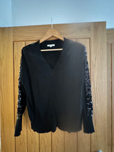 Load image into Gallery viewer, SEQUIN KNIT LS V NK JUMPER - Size Medium - 12 only