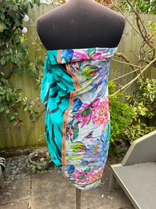 Multicoloured Zebra & Floral Scarf