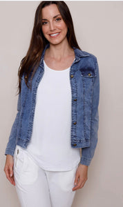 Billie Denim Jacket - white