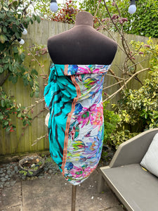 Multicoloured Zebra & Floral Scarf