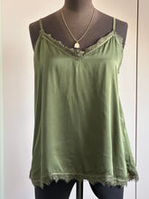 Load image into Gallery viewer, Lace Trim Kami Camisoles in Khaki