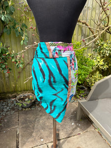 Multicoloured Zebra & Floral Scarf