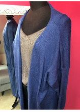 Load image into Gallery viewer, Long Sparkle Cardi - One Size - Denim