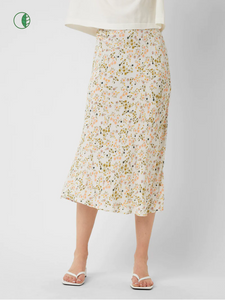 Spring Ditsy Midi Skirt