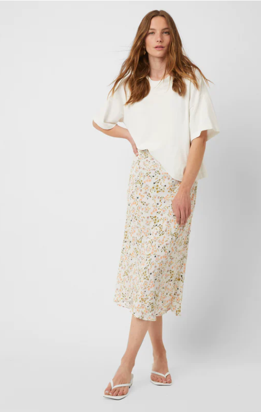 Spring Ditsy Midi Skirt