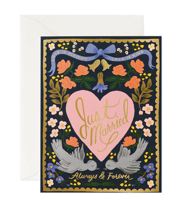 Love birds wedding card