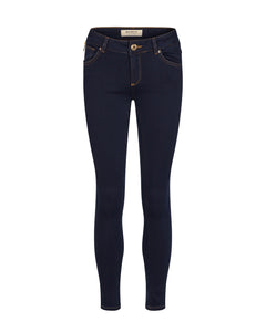 Victoria 7/8 Jeans with Zips - Dark Blue