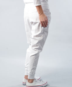 Cotton Joggers - White