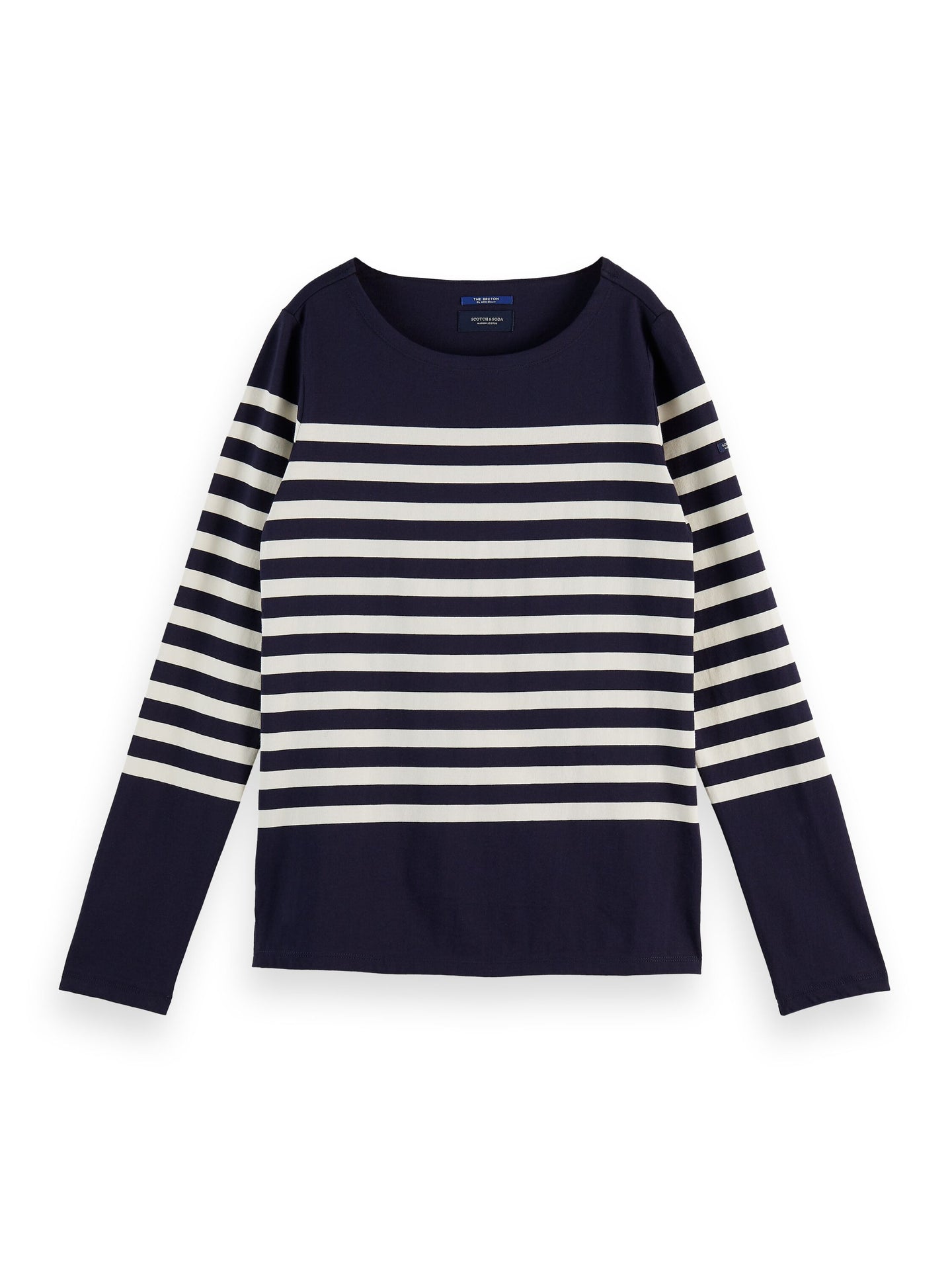 Navy & White Stripe Classic Breton L/S Tee - LAST ONE XS only