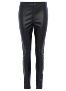 Black Faux Leather Skinny Trouser