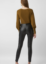 Load image into Gallery viewer, Black Faux Leather Skinny Trouser