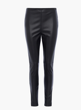 Load image into Gallery viewer, Black Faux Leather Skinny Trouser