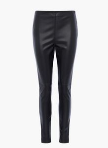Black Faux Leather Skinny Trouser