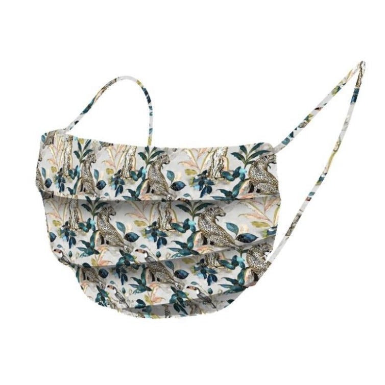 Organic Cotton Face Mask Covering - Jungle Cheetah