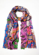 Load image into Gallery viewer, Vivid Paisley Scarf