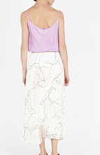 Load image into Gallery viewer, FONDA - White Printed pleated midi skirt