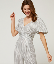 Load image into Gallery viewer, Silver Stripe Combi-Pantalon Thelma