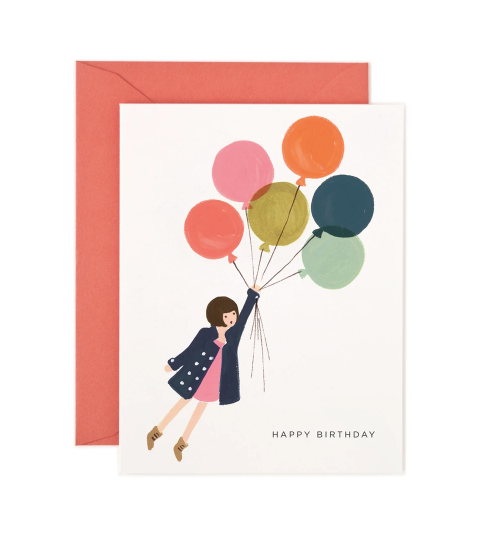 Fly Away Birthday Card