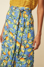 Load image into Gallery viewer, Sorrento Lemon Wrap Frill Skirt