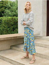 Load image into Gallery viewer, Sorrento Lemon Wrap Frill Skirt