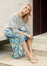 Load image into Gallery viewer, Sorrento Lemon Wrap Frill Skirt