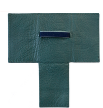 Load image into Gallery viewer, Unisex Navy Leather Card Wallet Holder