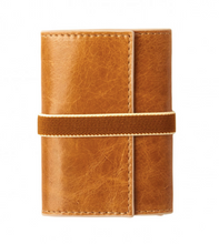 Load image into Gallery viewer, Unisex Tan Leather Card Wallet Holder