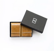 Load image into Gallery viewer, Unisex Tan Leather Card Wallet Holder