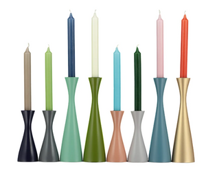 Tall Candleholder - Olive Green