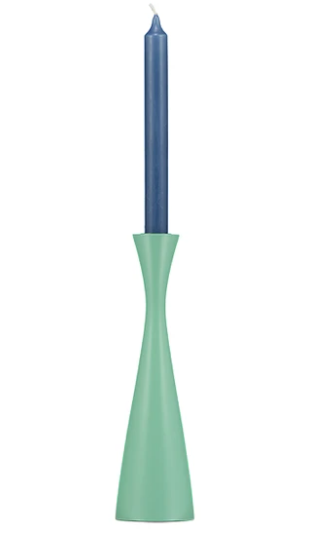 Tall Candleholder - Opaline Green