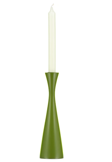 Tall Candleholder - Olive Green