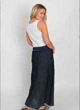 Load image into Gallery viewer, Linen Lili Maxi Skirt - Navy