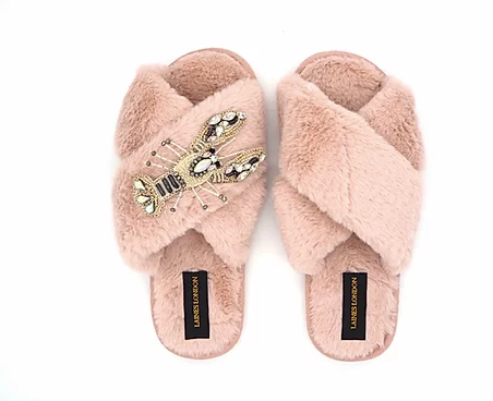 Pink & Pearl Lobster Slippers