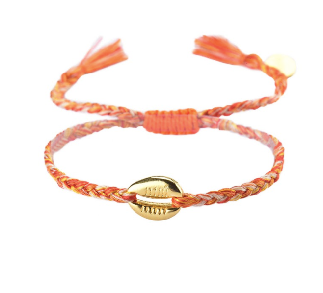 Mishky Caracolito Shell Bracelet - Orange