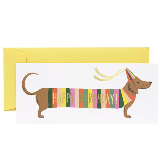 Happy Birthday Sausage Dog Card