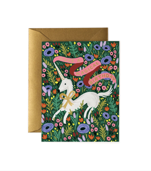 Magical Unicorn Birthday Card