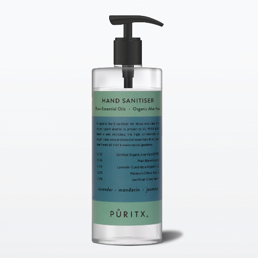 Hand Santiser Essential Oils: Lavender, Mandarin + Jasmine
