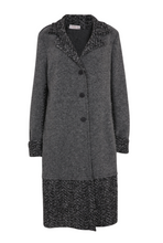 Load image into Gallery viewer, Grey Wool Long Blanket Coat