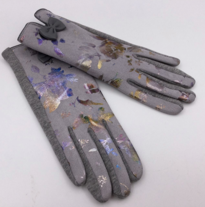 Metallic Floral Glove