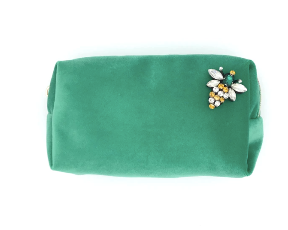 Marine Green make-up bag