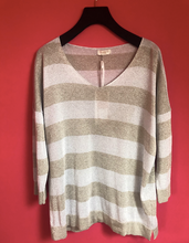 Load image into Gallery viewer, Silver &amp; Gold Lurex Oversized Sweater